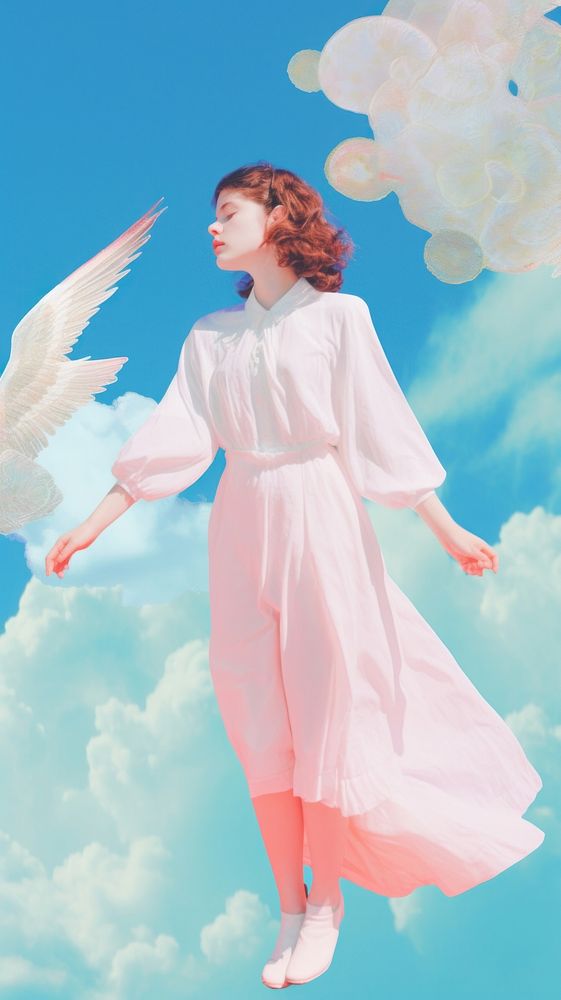 Angel on the sky adult dress archangel.