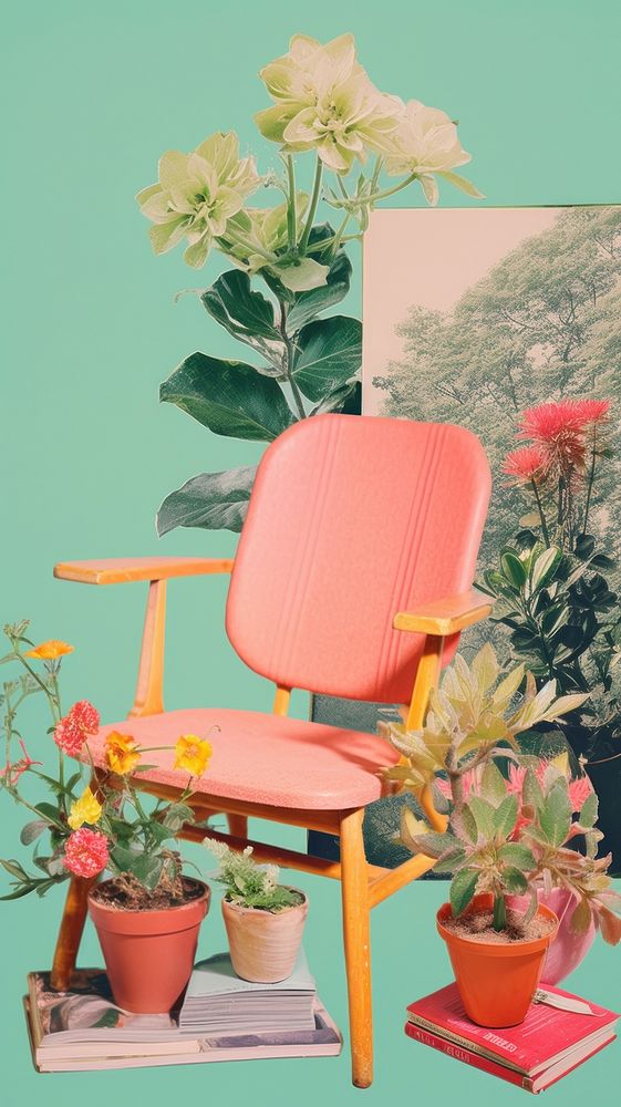 Chair furniture armchair flower.