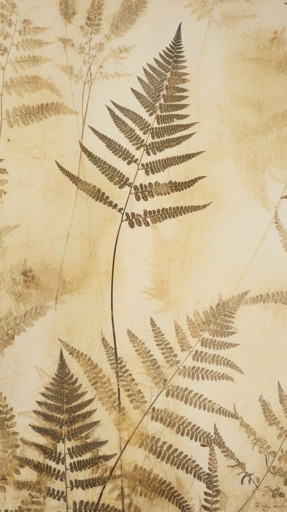 Pressed ferns backgrounds textured plant.