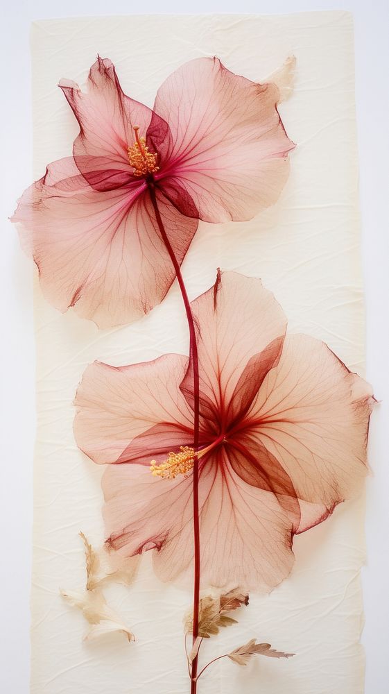 Pressed Hibiscus flower hibiscus petal.