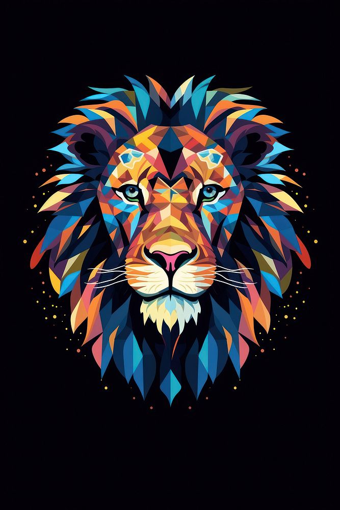 A lion art graphics mammal.