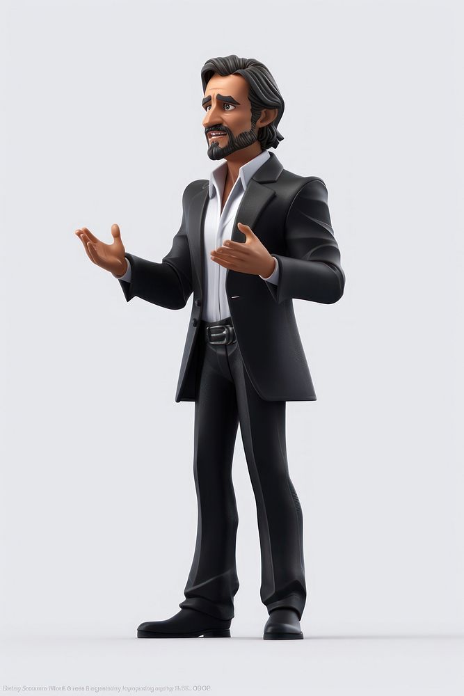 Businessman figurine cartoon adult.