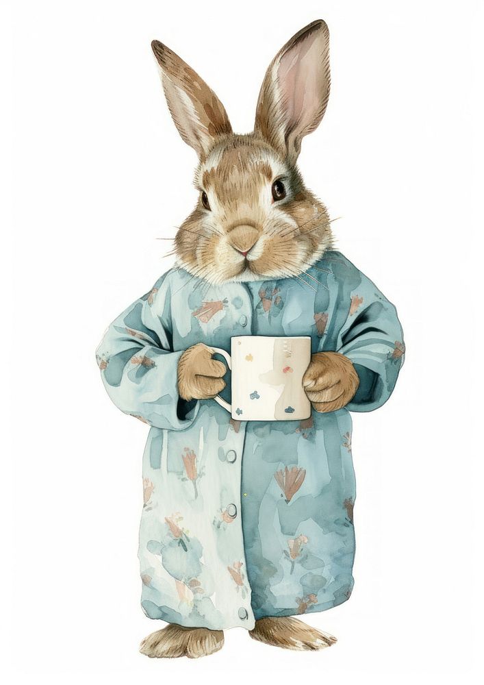 Illustration of Rabbit watercolor mammal animal rabbit.