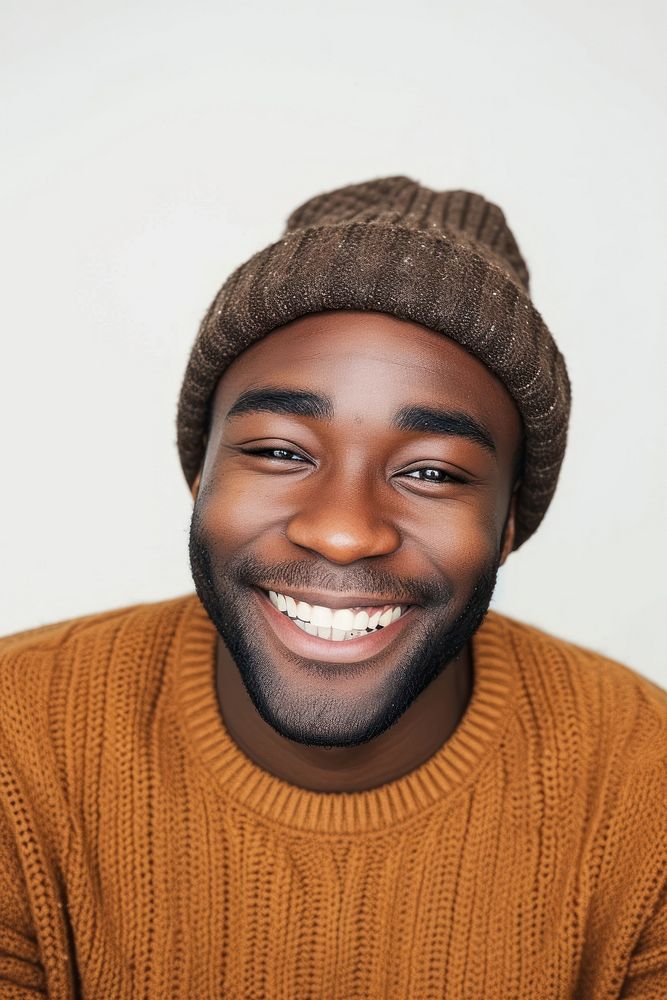 Smiling man portrait sweater smile.