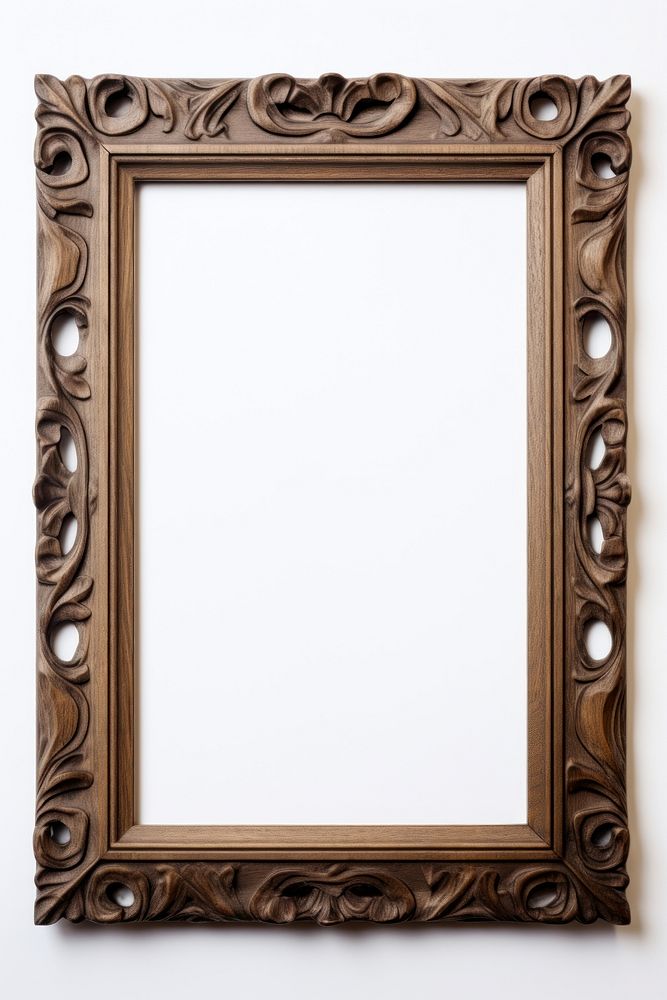 Wood rectangle mirror frame.