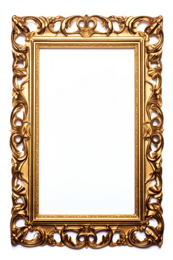 Art nouveau Renaissance frame vintage rectangle mirror photo.