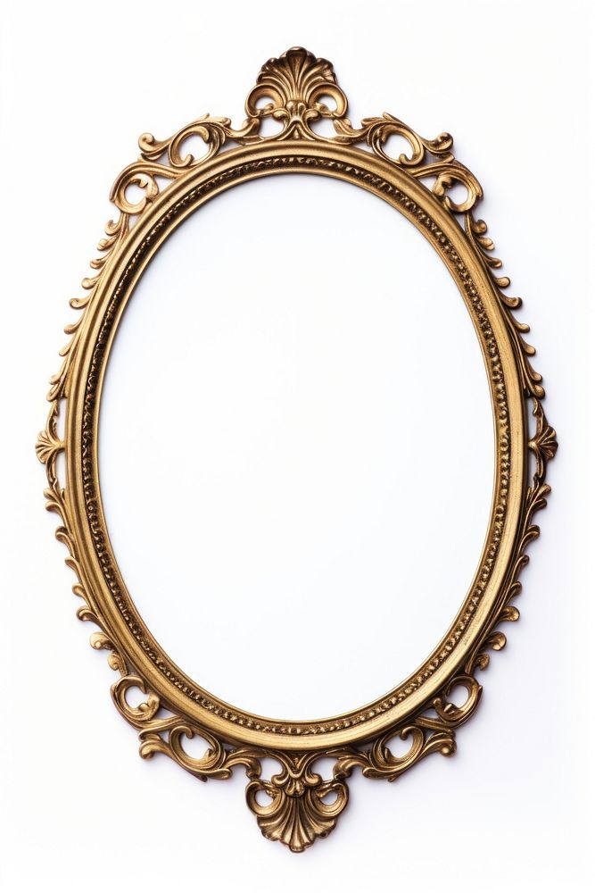 Oval gold frame vintage jewelry locket photo.