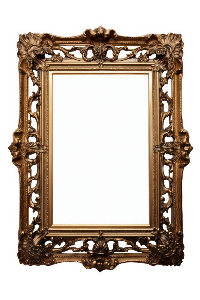 Oakwood Renaissance frame vintage rectangle mirror photo.