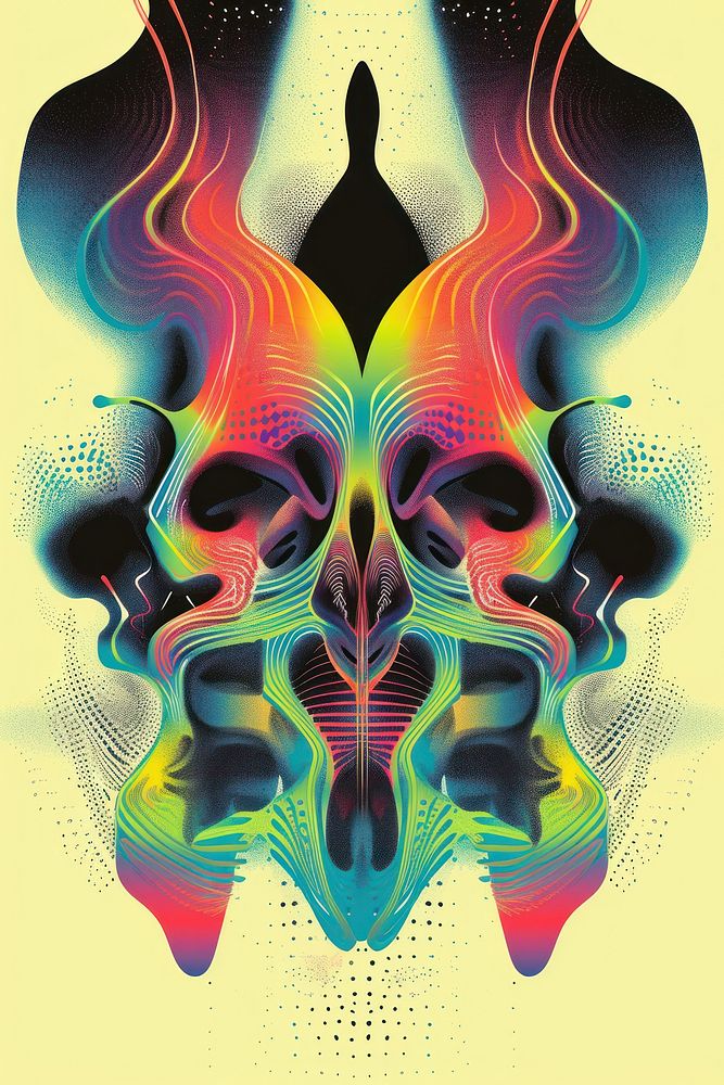 Ghost art abstract graphics.