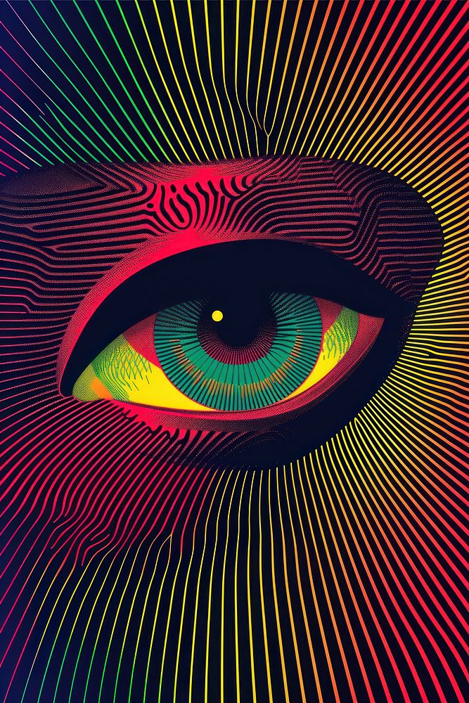 Eye art abstract graphics.