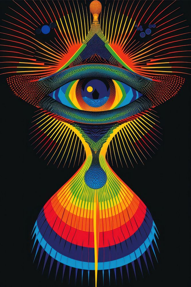 Eye art abstract graphics.