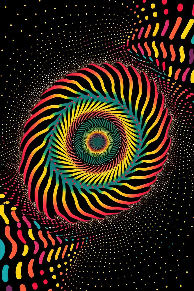 Splash abstract pattern spiral.