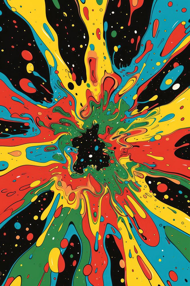 Splash art abstract graphics.