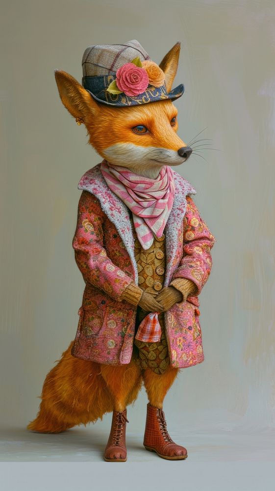 Animal fox figurine mammal.
