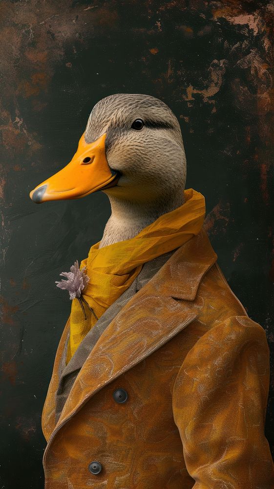 Animal duck portrait bird.