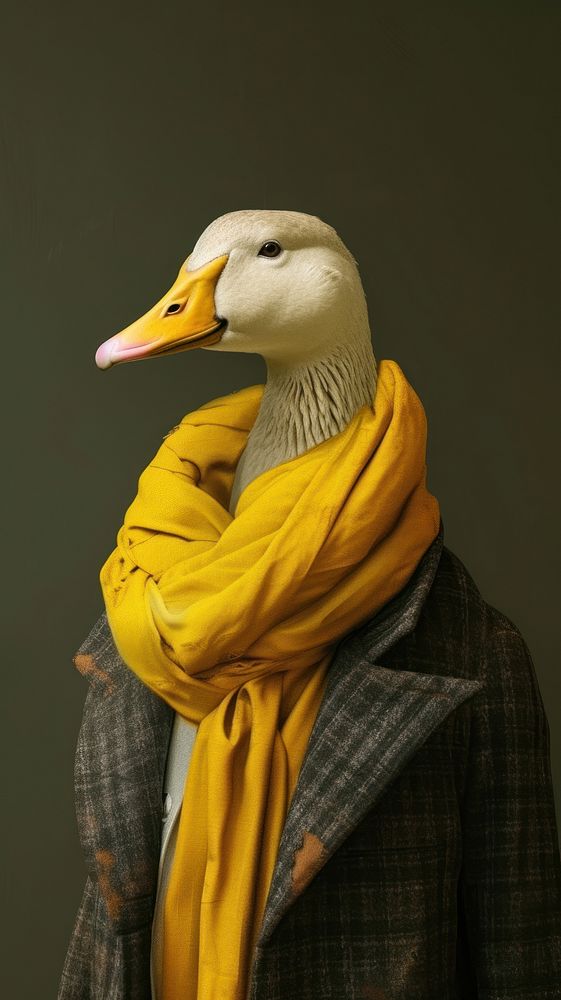 Animal portrait goose bird.