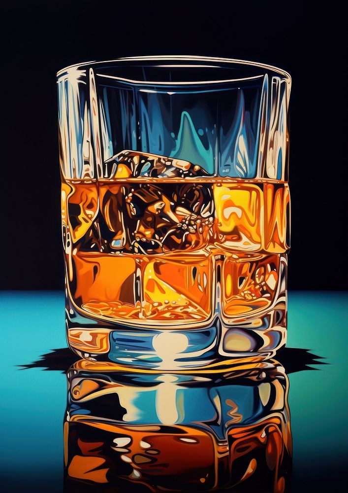 Whiskey glass whisky drink refreshment.