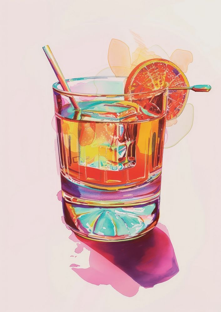 A fancy cocktail drink refreshment grapefruit.