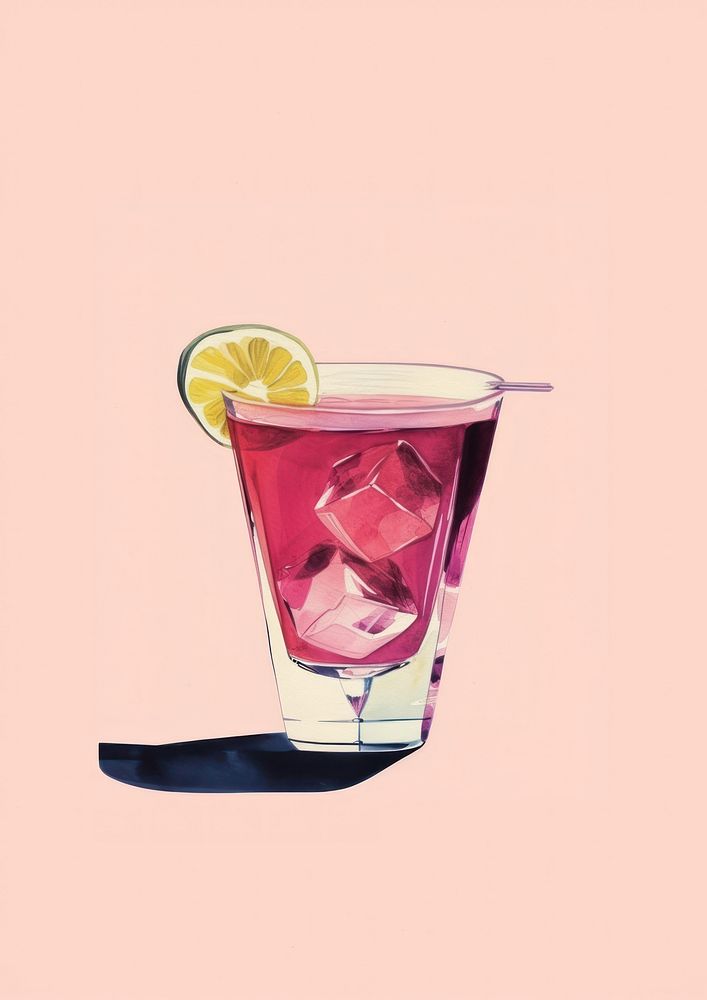 A fancy cocktail drink glass cosmopolitan.
