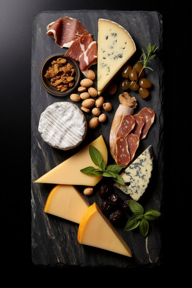 A charcuterie cheese board food meat parmigiano-reggiano.