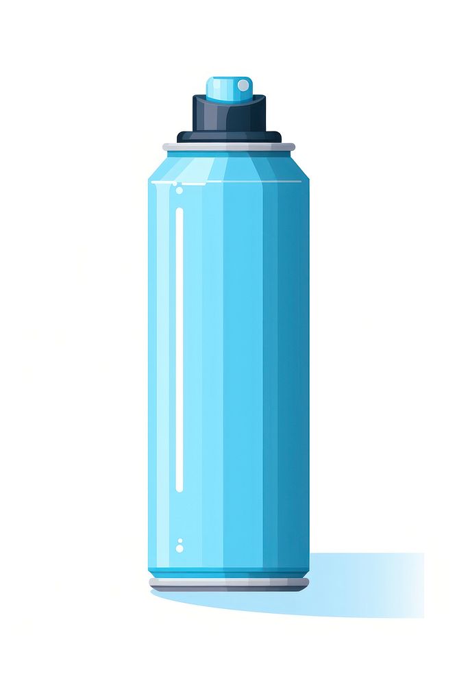 Spray Can bottle white background container.
