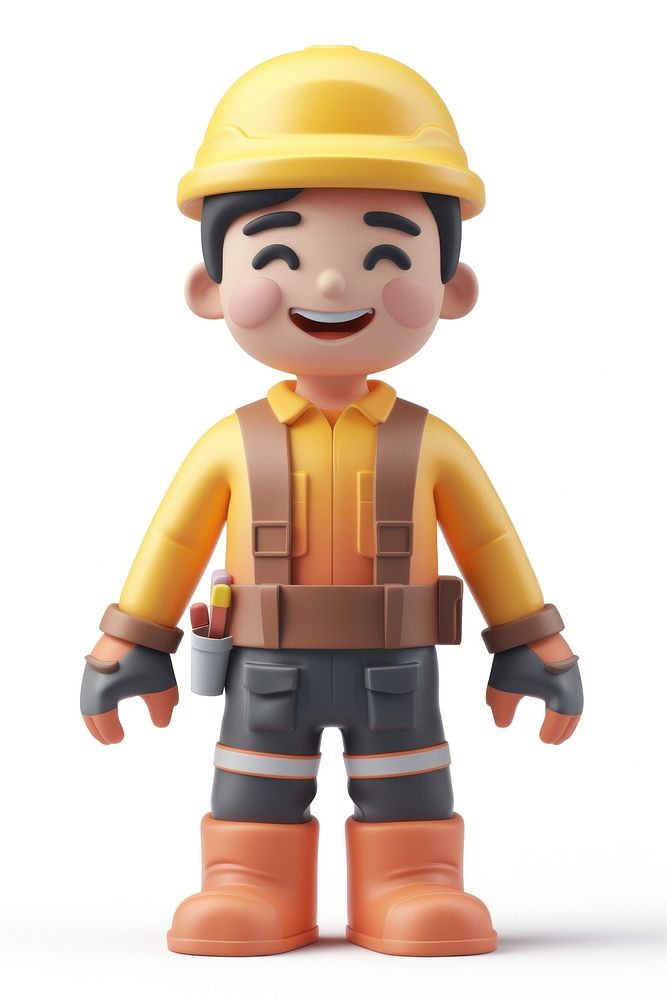 Asian construction worker portrait hardhat helmet human.