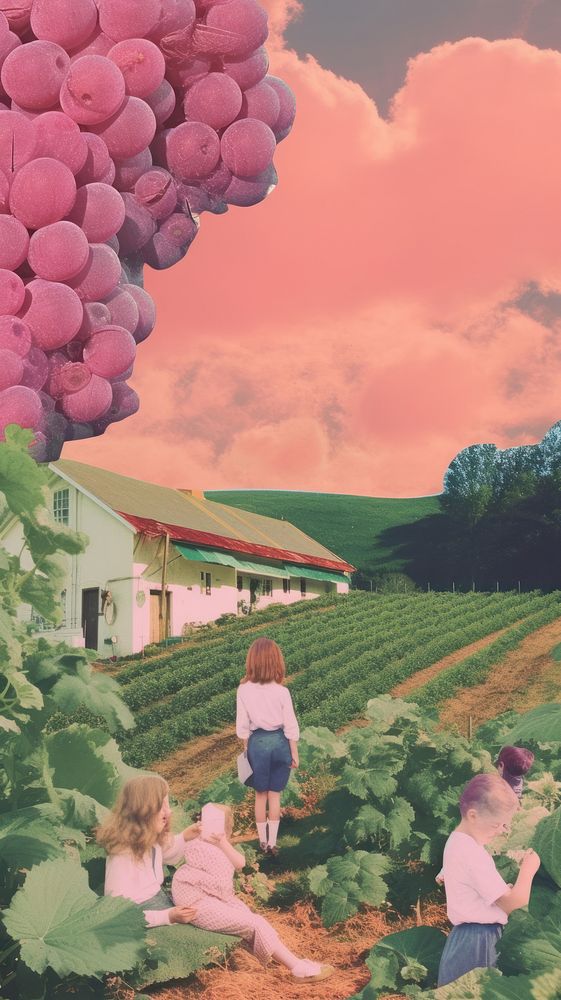 Grape farm outdoors balloon nature.
