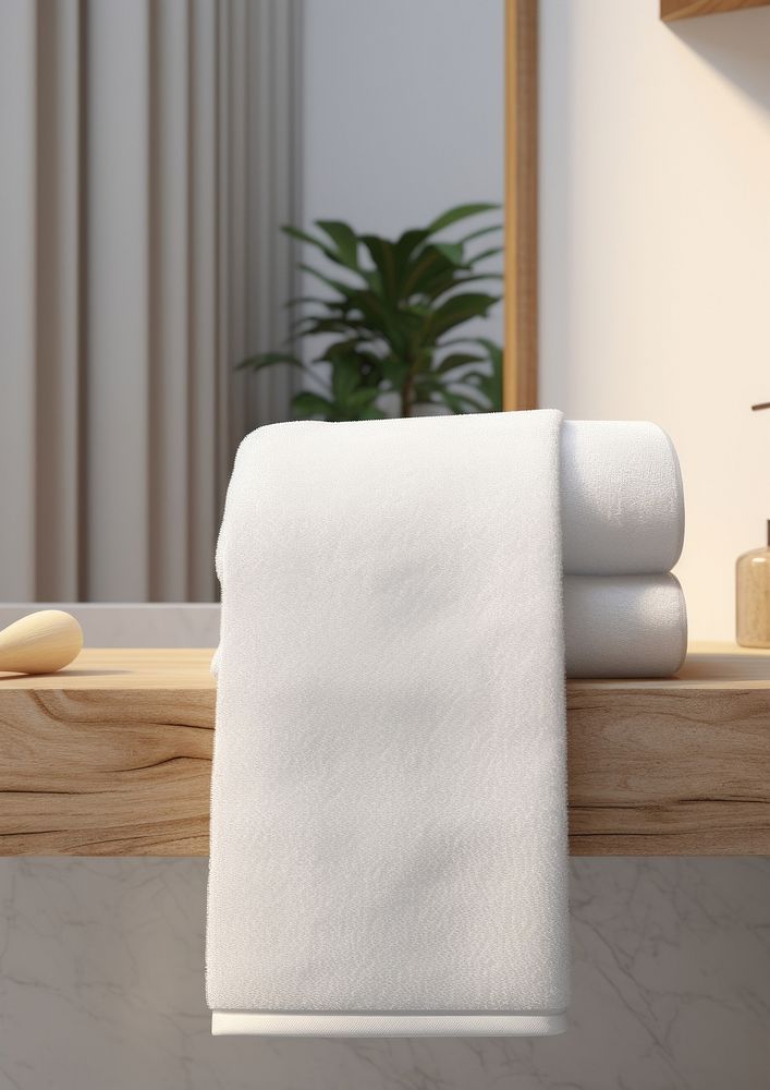 Towel white simplicity furniture.