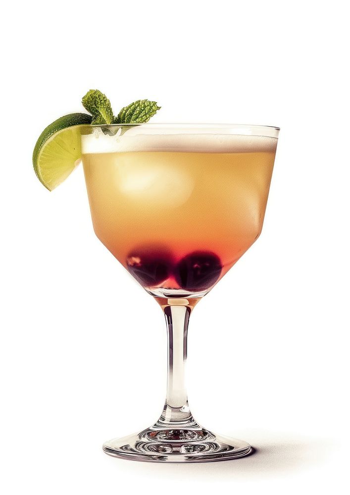 A fancy cocktail martini drink fruit.