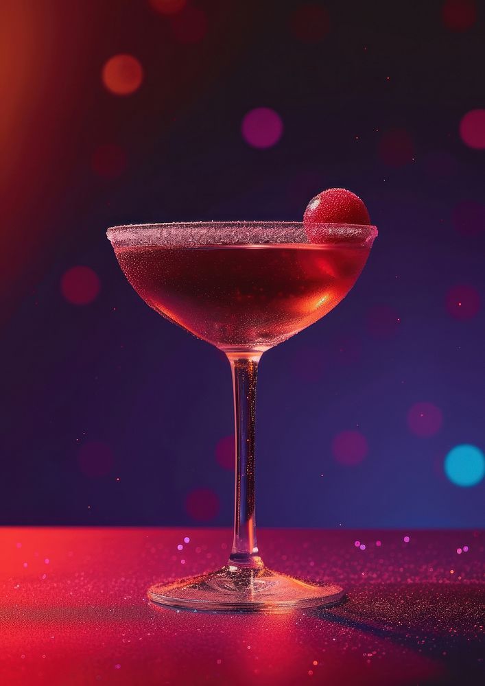 A fantasy cocktail martini drink cosmopolitan.