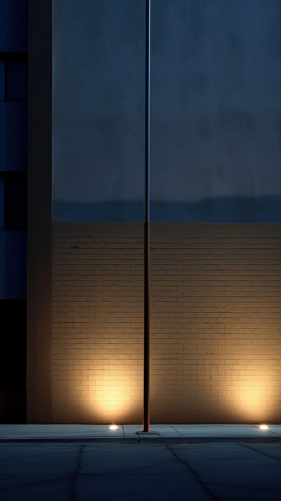Large building wall architecture outdoors lighting.