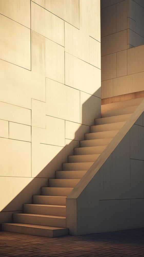 Large building wall architecture staircase outdoors.