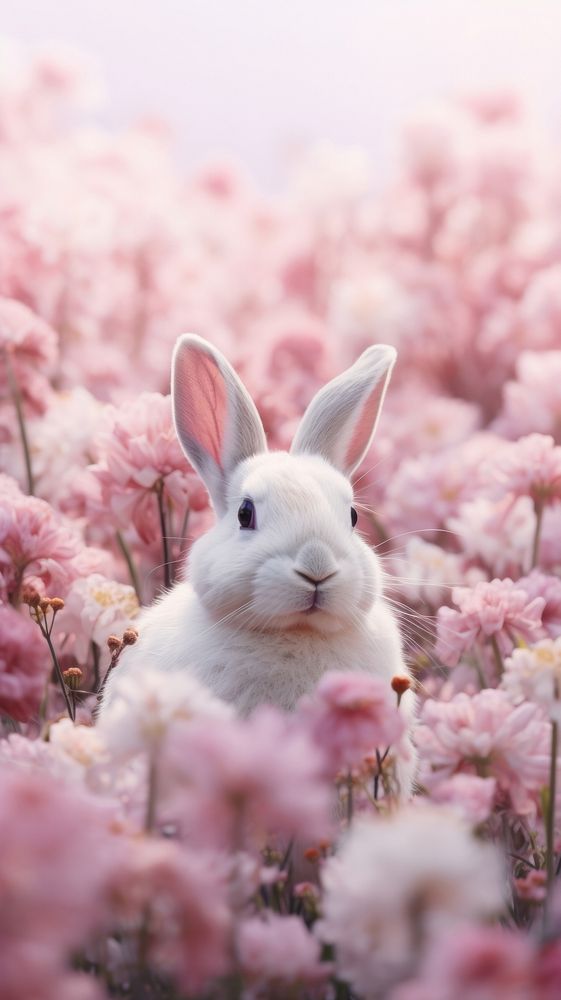 White rabbit flower outdoors blossom.