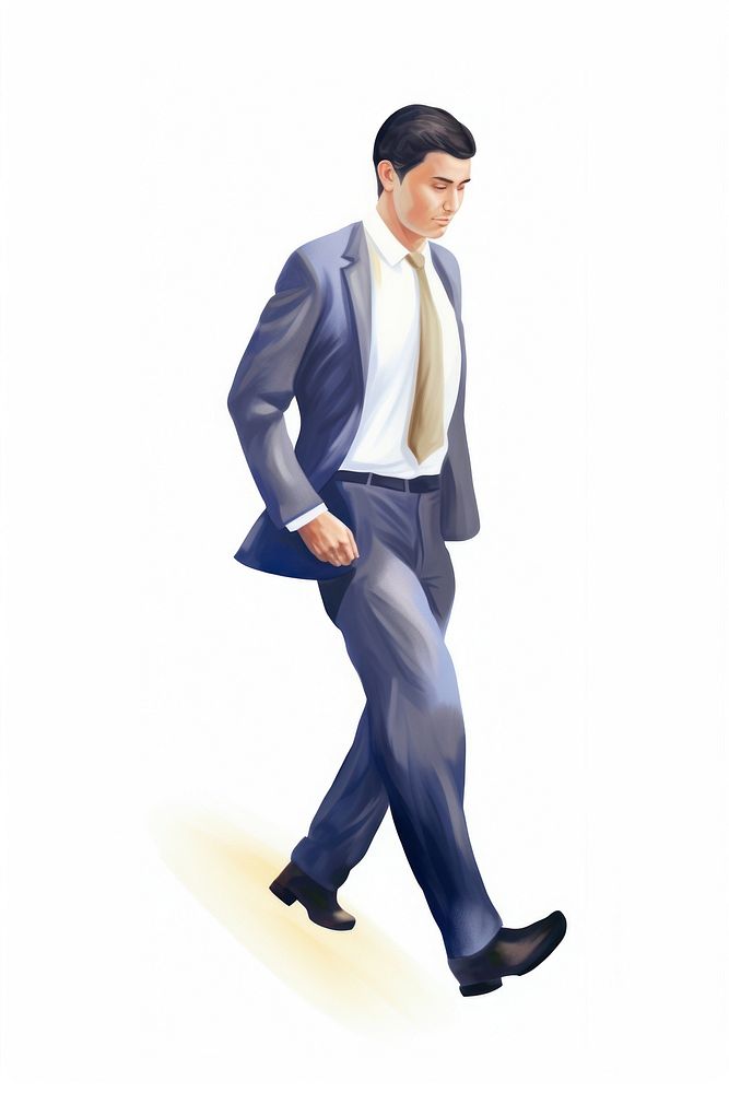 Business man walking footwear blazer adult.