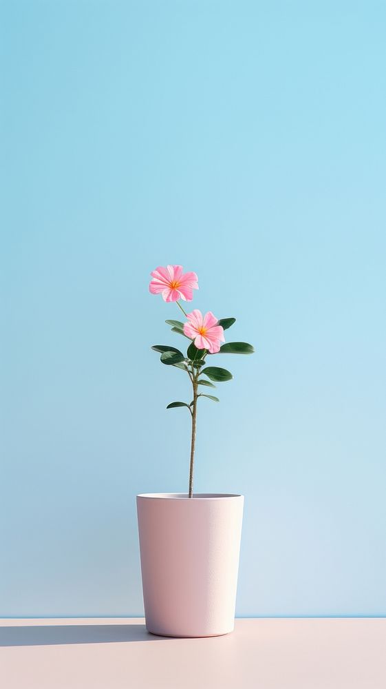 Flower pot plant petal vase.