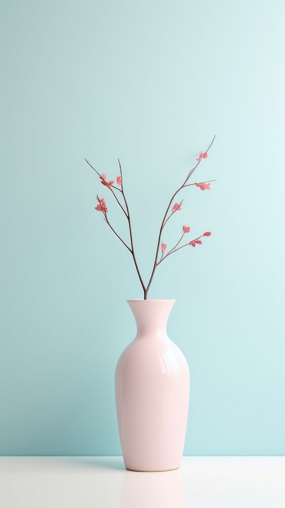 Japanese tall vase flower plant decoration.