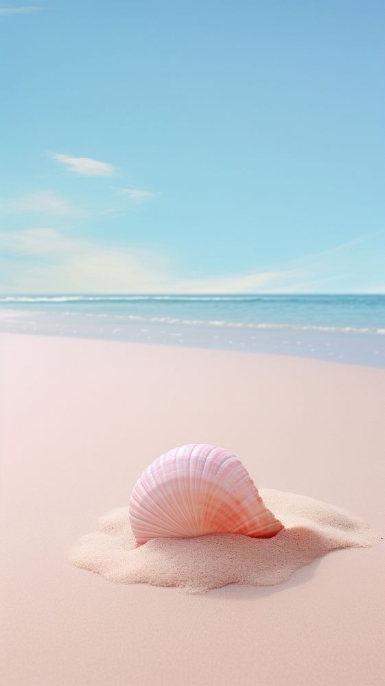 Sea shell beach seashell outdoors.