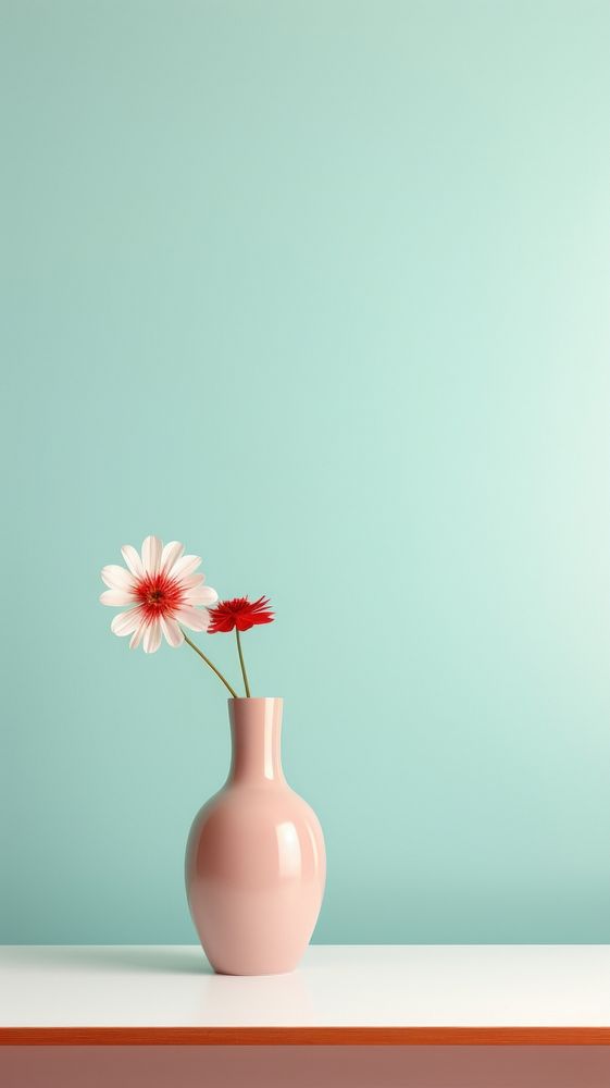 Vase flower plant daisy.