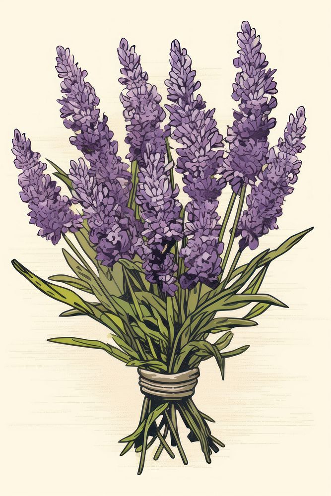 Lavender flower purple plant.