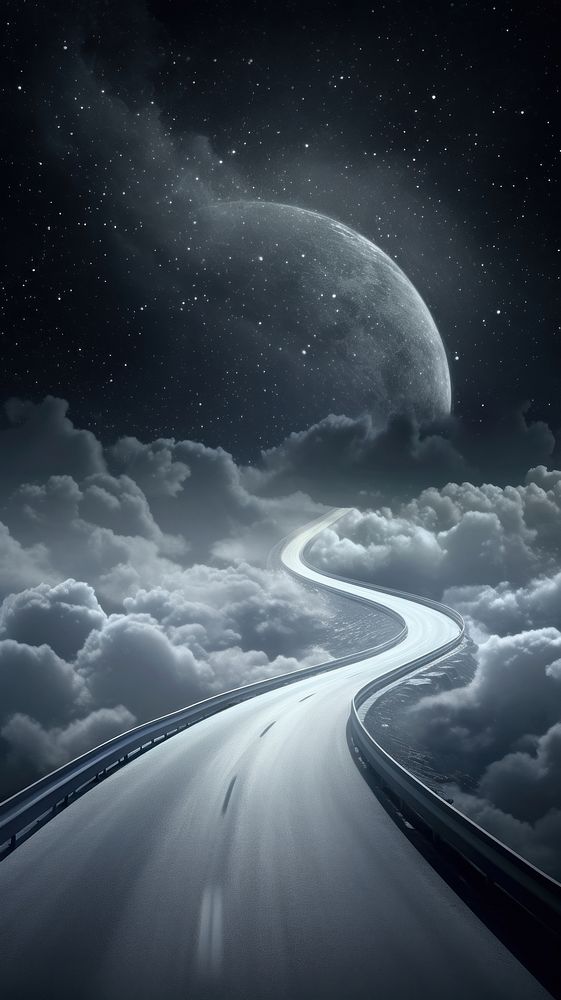 Cool wallpaper curve highway sky astronomy nature.