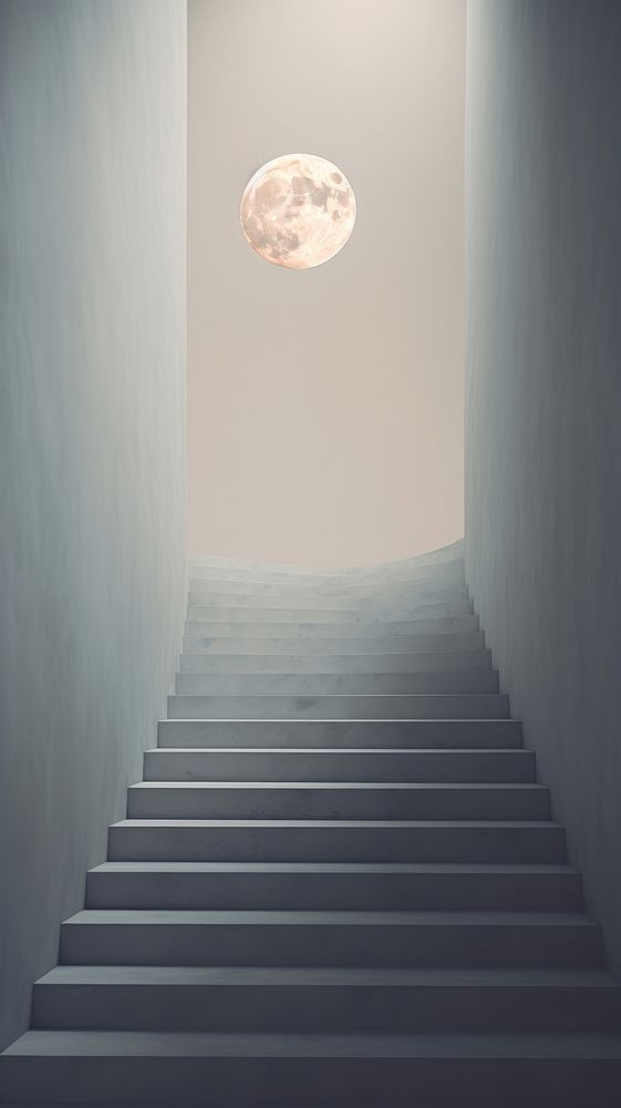 Moon architecture staircase building.