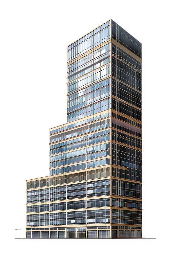 Office building architecture skyscraper tower.