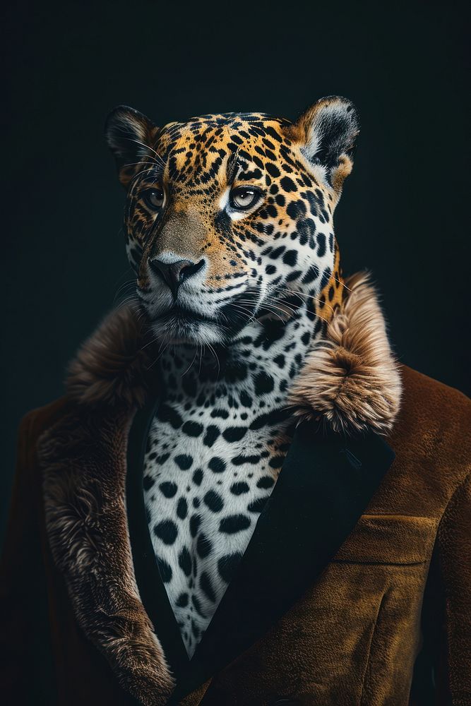 Jaguar animal wildlife portrait.