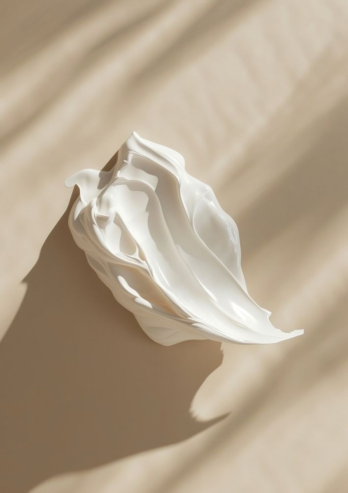 Facial moisturizer petal white simplicity.