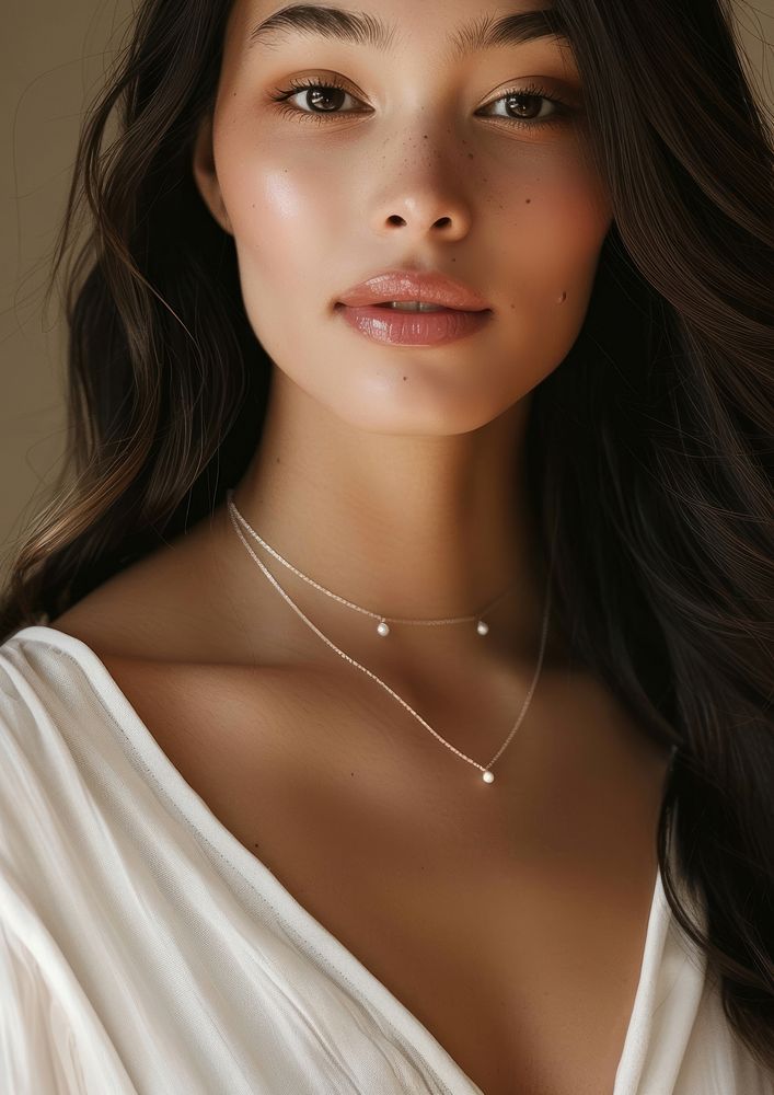 Minimal diamond necklace jewelry fashion accessories.
