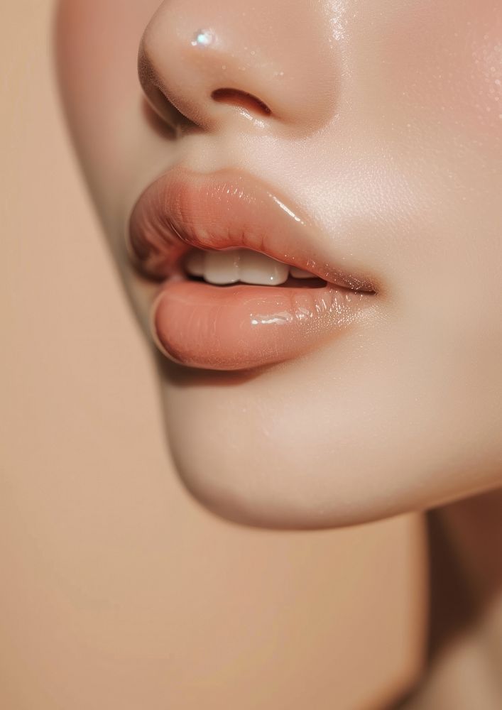 Skin mouth lip perfection.