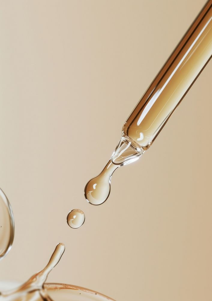 Clear oil serum drop simplicity splashing.
