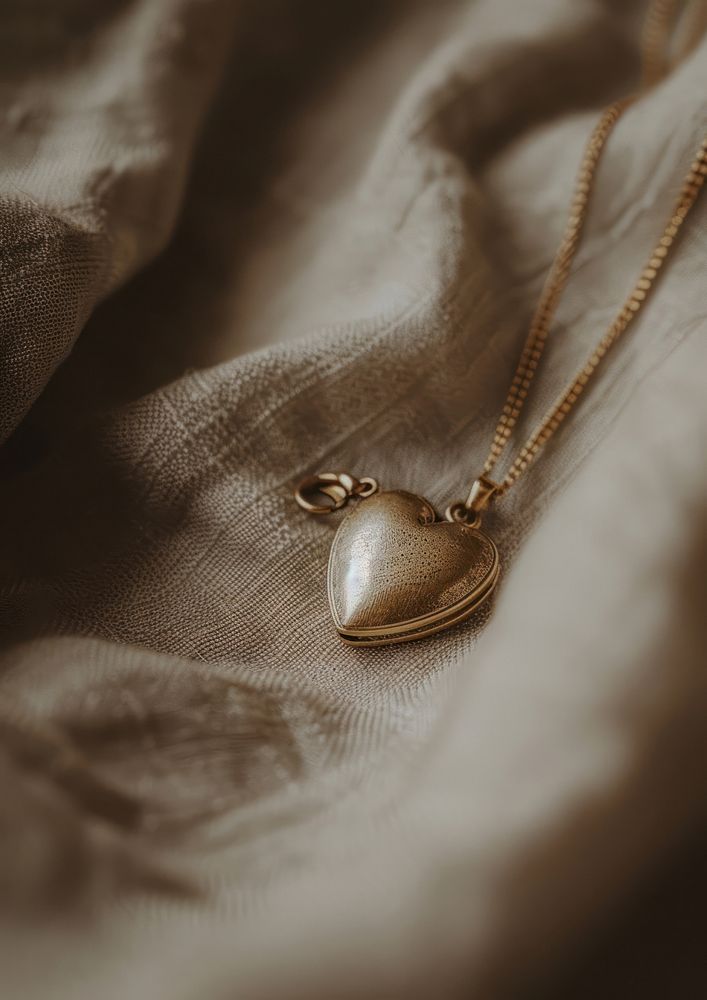 A gold locket necklace jewelry pendant accessories.