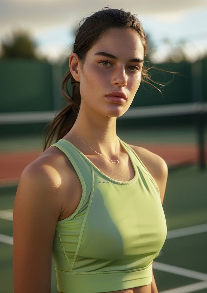 Activewear tennis adult woman.
