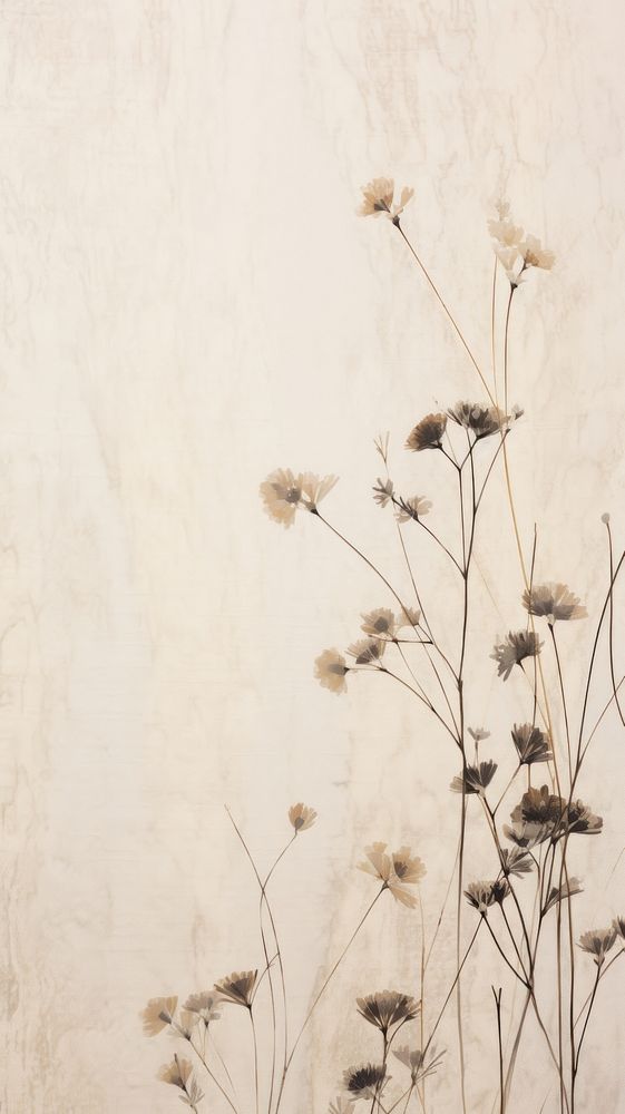 Real pressed oshibana flower wall backgrounds.